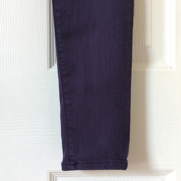 Hudson Krista Classic Mid Rise Ankle Length Super Skinny Jeans Dark Purple 26 - Picture 16 of 16